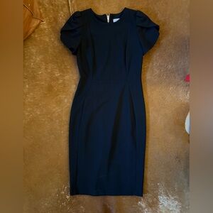 Calvin Klein Black Zip-Detail Dress Size 4